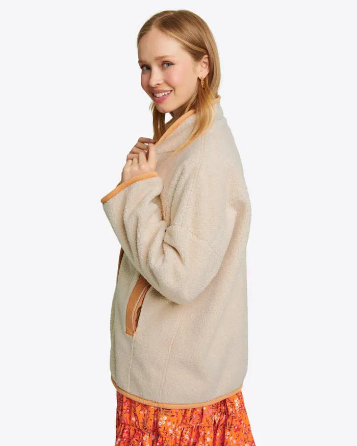 Draper James Sweaters Women Reversible Sherpa Jacket