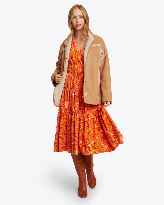 Draper James Sweaters Women Reversible Sherpa Jacket