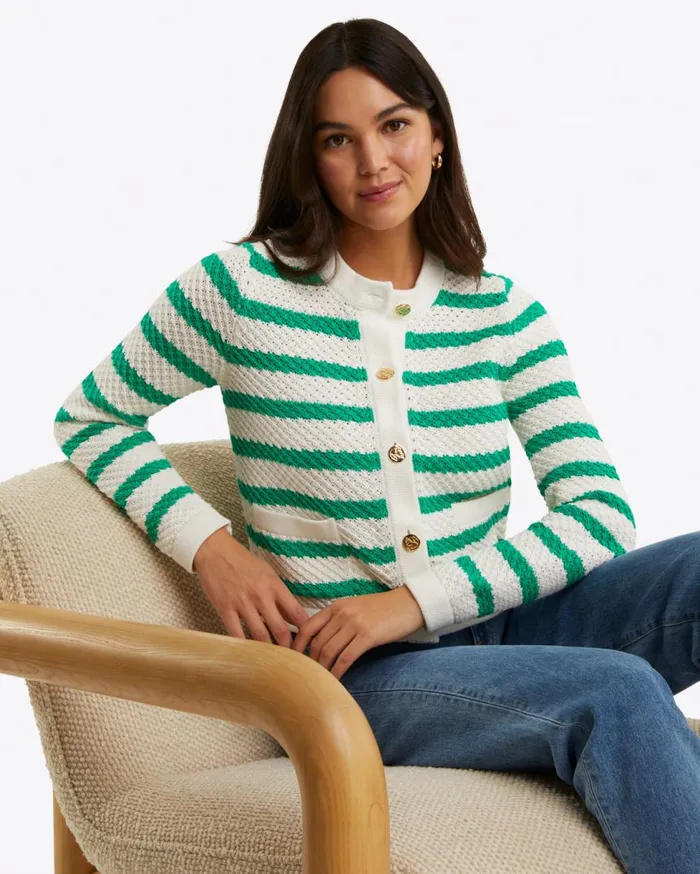 Draper James Sweaters Women Rita Crewneck Cardigan In Cotton