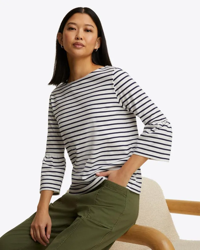 Draper James Tops Women Corey Bell Sleeve Top In Cotton