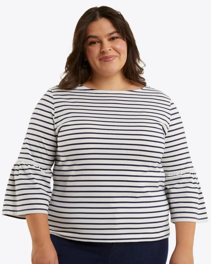 Draper James Tops Women Corey Bell Sleeve Top In Cotton