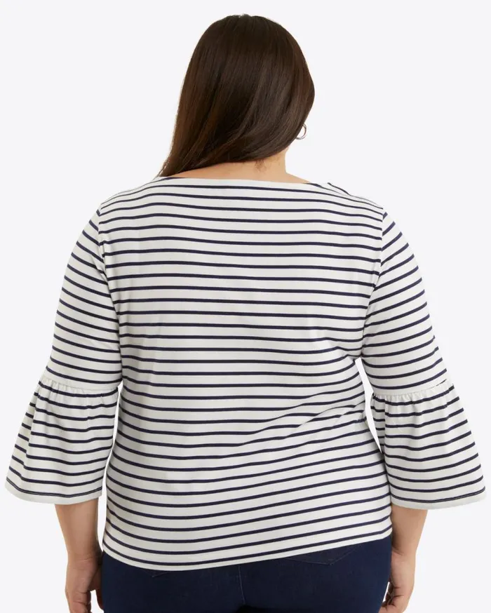 Draper James Tops Women Corey Bell Sleeve Top In Cotton