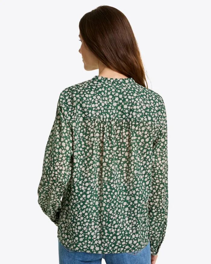 Draper James Tops Women Evangaline Long Sleeve Top In Gauzy Cotton