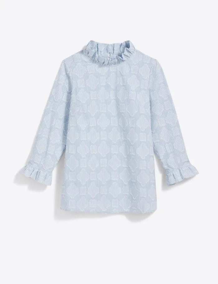 Draper James Tops Women Ingrid Top In Textured Stripe