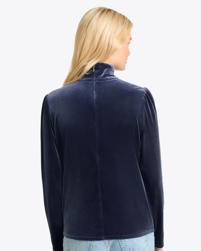 Draper James Tops Women Turtleneck Top In Velvet