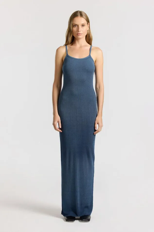 Dresses Skirts Women COTTON CITIZEN Verona Spaghetti Maxi Dress Navy Cast