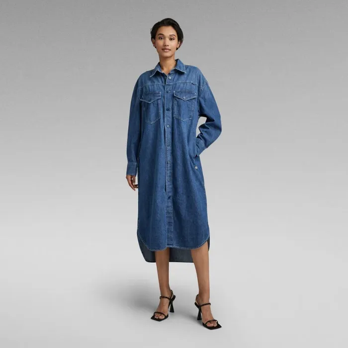 Dresses Women GStar RAW Boxy Shirt Dress Faded Harbor