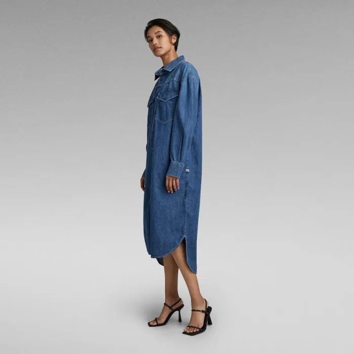 Dresses Women GStar RAW Boxy Shirt Dress Faded Harbor