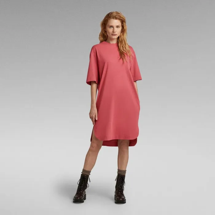 Dresses Women GStar RAW Boxy U Tee Dress Pink Ink