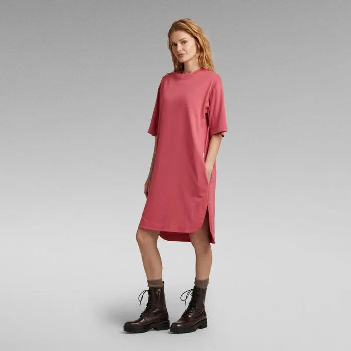 Dresses Women GStar RAW Boxy U Tee Dress Pink Ink