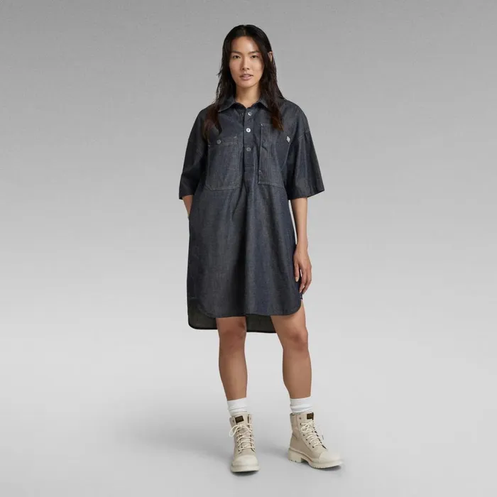 Dresses Women GStar RAW Denim Shirt Dress Stay Raw Denim