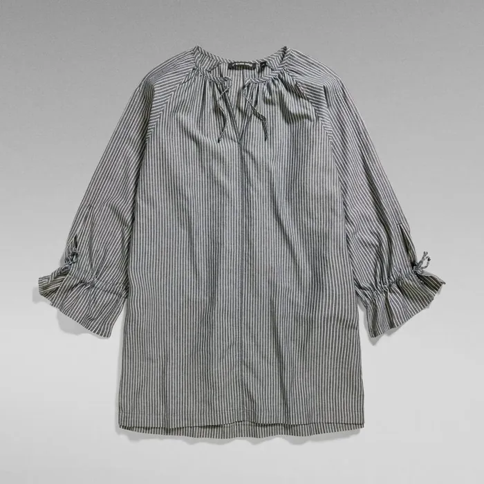Dresses Women GStar RAW Effortless Sniper Dress Rinsed Deck Stripe