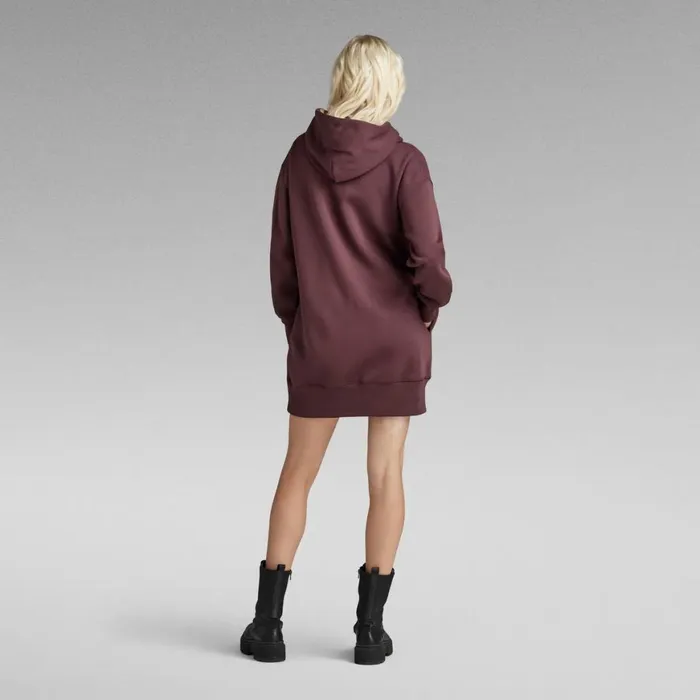 Dresses Women GStar RAW Flock Hooded Sweat Dress Vineyard Wine