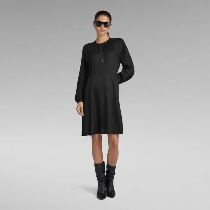 Dresses Women GStar RAW Short Flared Dress Dark Black