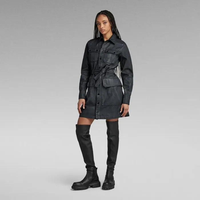 Dresses Women GStar RAW Utility Dress Magma Cobler