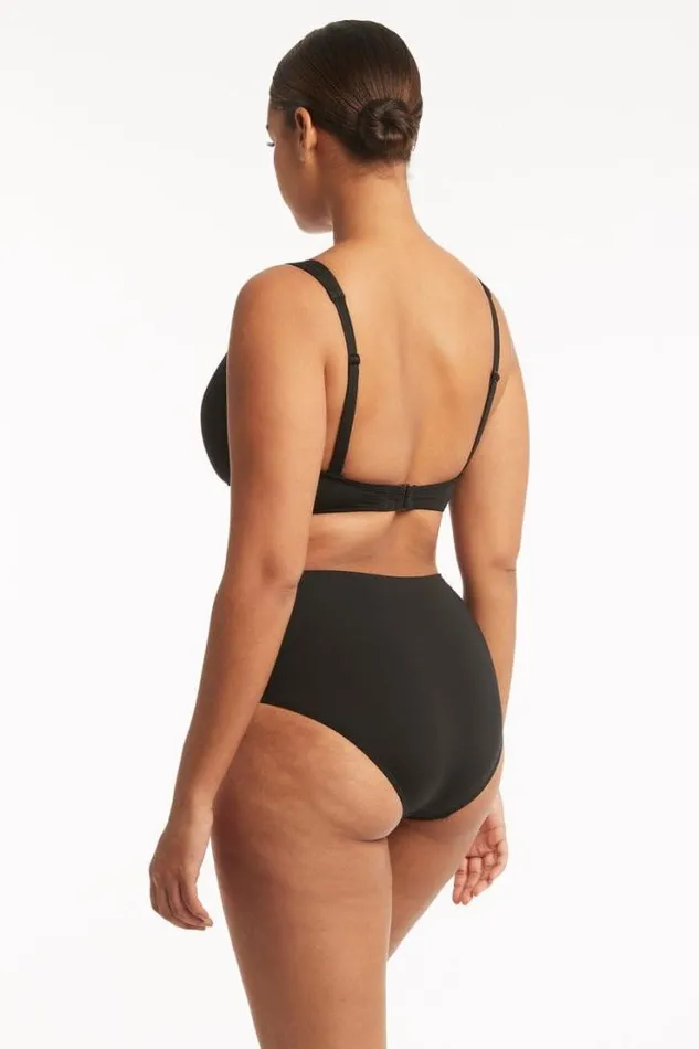 Eco Essentials High Waist Gathered Side Pant Eco Essentials Black Women Sea Level Bottoms Eco Essentials High Waist Gathered Side Pant Eco Essentials Black Women Sea Level Bottoms