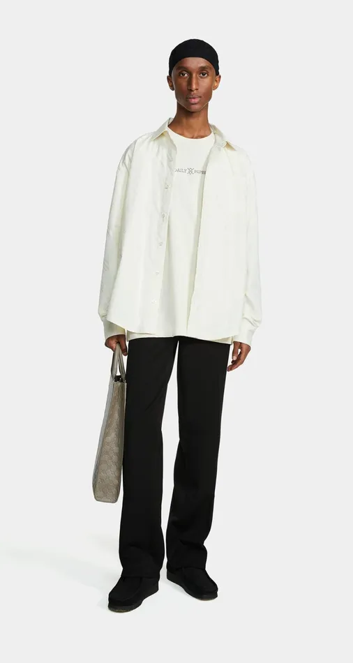 Egret White Housni Longsleeve Shirt Men Daily Paper Shirts