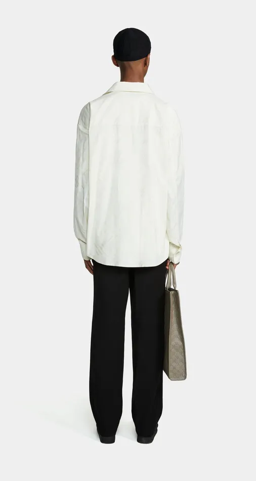 Egret White Housni Longsleeve Shirt Men Daily Paper Shirts