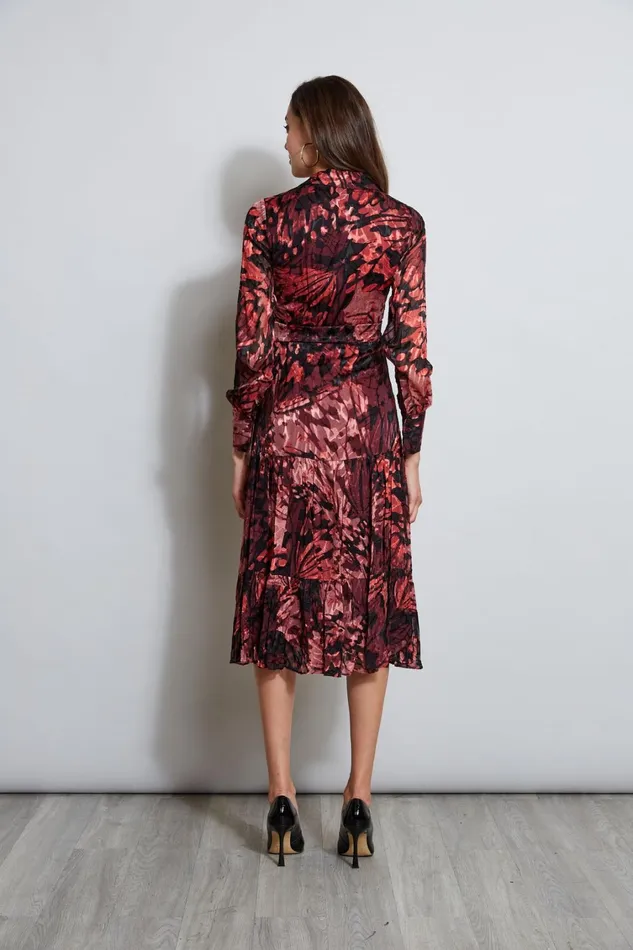 Elie Tahari Dresses and Jumpsuits Burnout Tie Shirt Dress Monarch Burnout 8211 Women