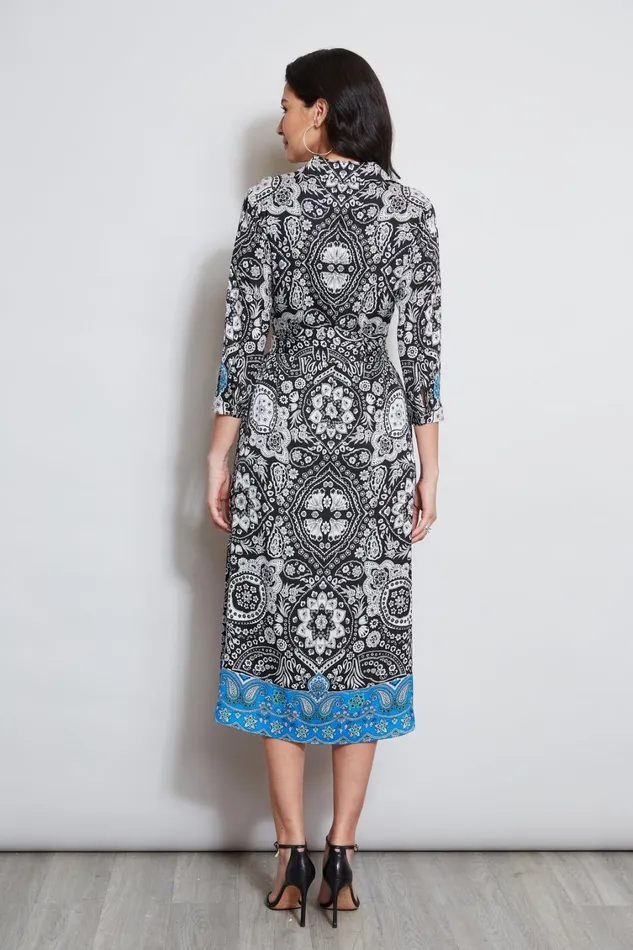 Elie Tahari Dresses and Jumpsuits Eclipse Scarf Print Shirt Dress Eclipse Floral Print 8211 Women