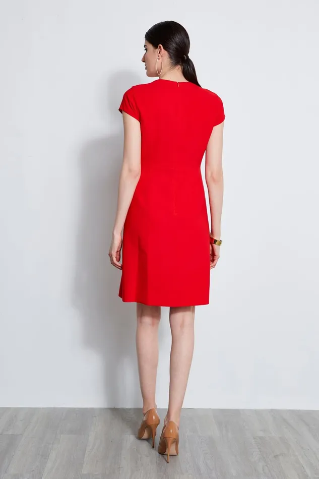 Elie Tahari Dresses and Jumpsuits Geo Lace Inset Dress Berry 8211 Women