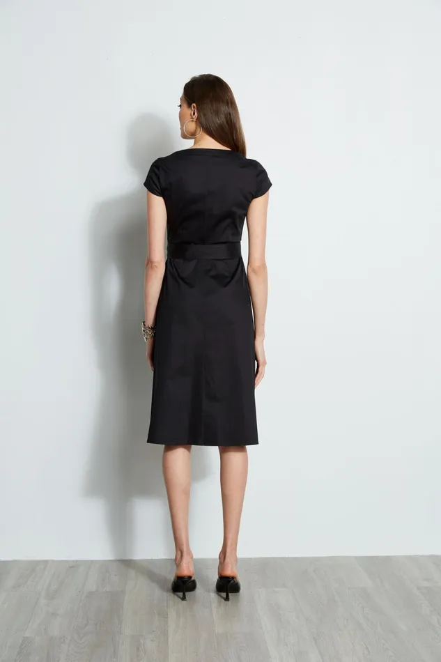 Elie Tahari Midi Dresses Poplin Corset Dress Black 8211 Women