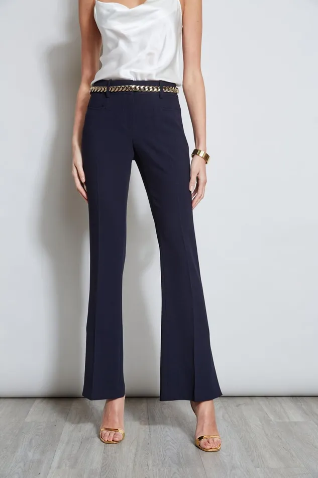 Elie Tahari Pants Fit and Flare Slit Pant Stargazer 8211 Women