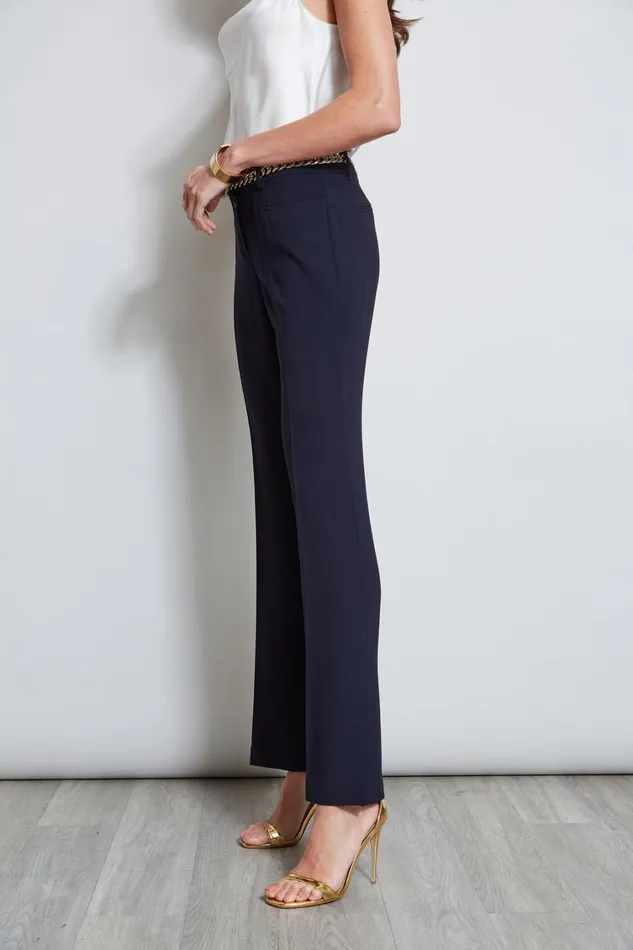 Elie Tahari Pants Fit and Flare Slit Pant Stargazer 8211 Women