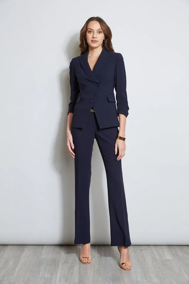 Elie Tahari Pants Fit and Flare Slit Pant Stargazer 8211 Women
