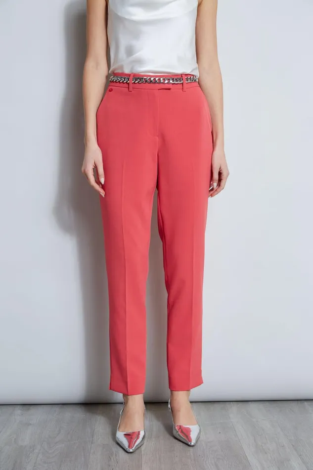 Elie Tahari Pants Slim Slit Pant Wonder Wheel 8211 Women