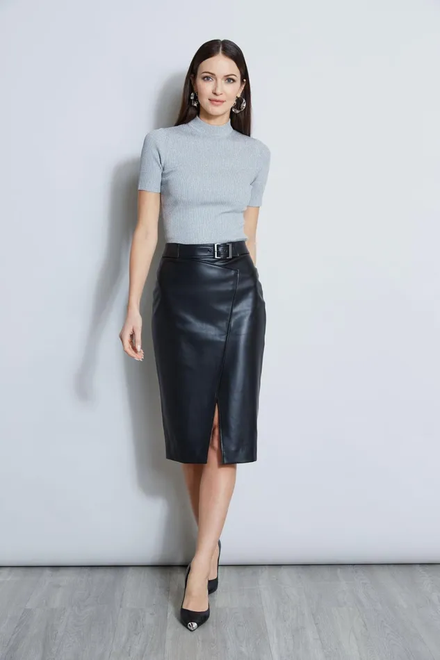 Elie Tahari Skirts Vegan Leather Pencil Skirt Black 8211 Women