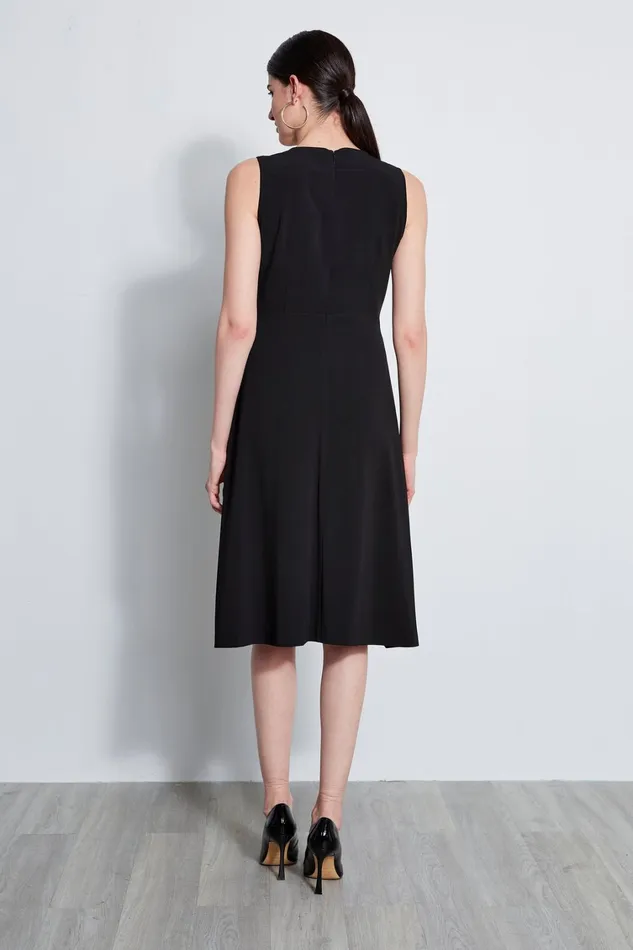 Elie Tahari Sleeveless Dresses Lace Applique Midi Dress Black 8211 Women