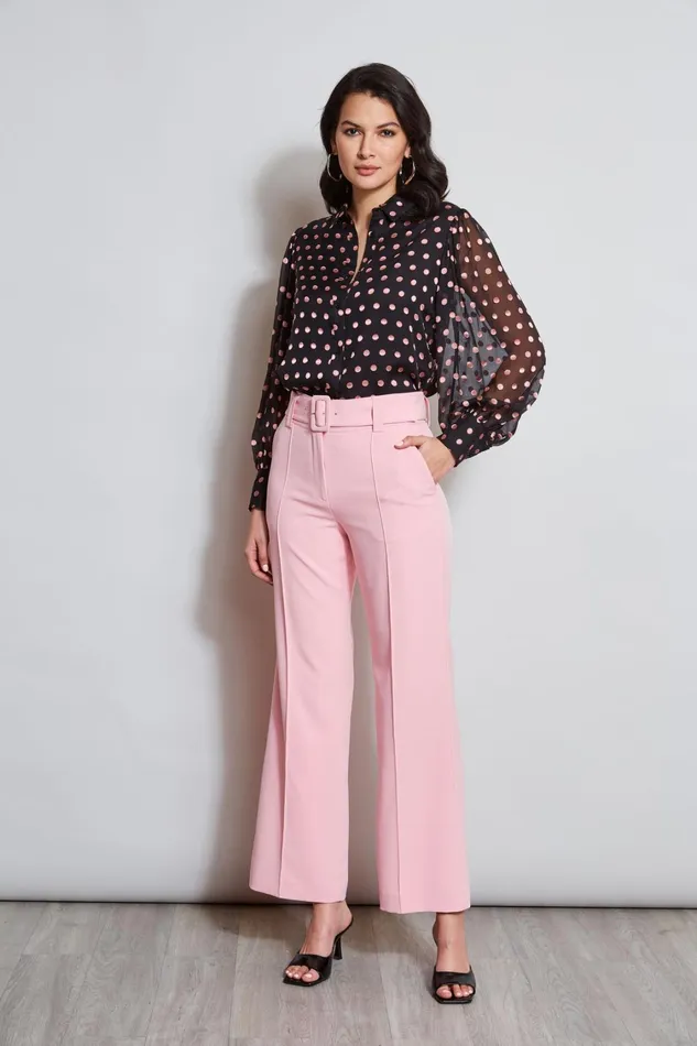 Elie Tahari Tops Polka Dot Shirt Tailor Pink Polka Dot 8211 Women