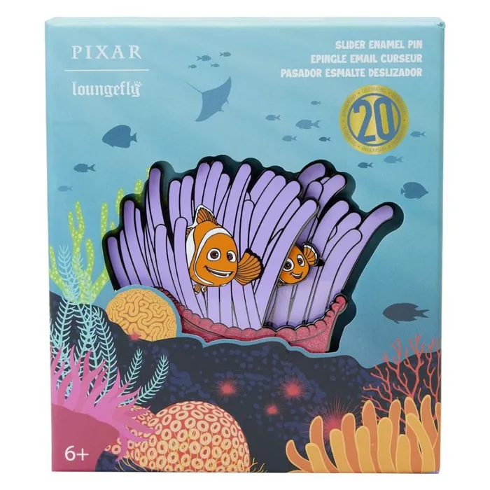 Finding Nemo 20th Anniversary Sliding Pin Unisex Loungefly Enamel Pins