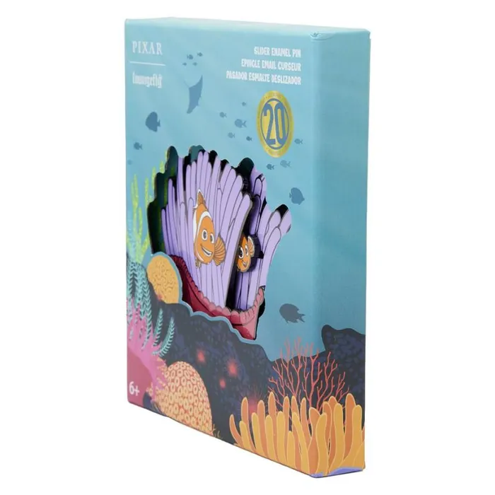 Finding Nemo 20th Anniversary Sliding Pin Unisex Loungefly Enamel Pins
