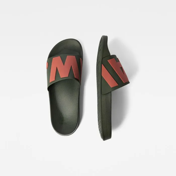 Footwear Men GStar RAW Cart IV Contrast Slides Combatorange