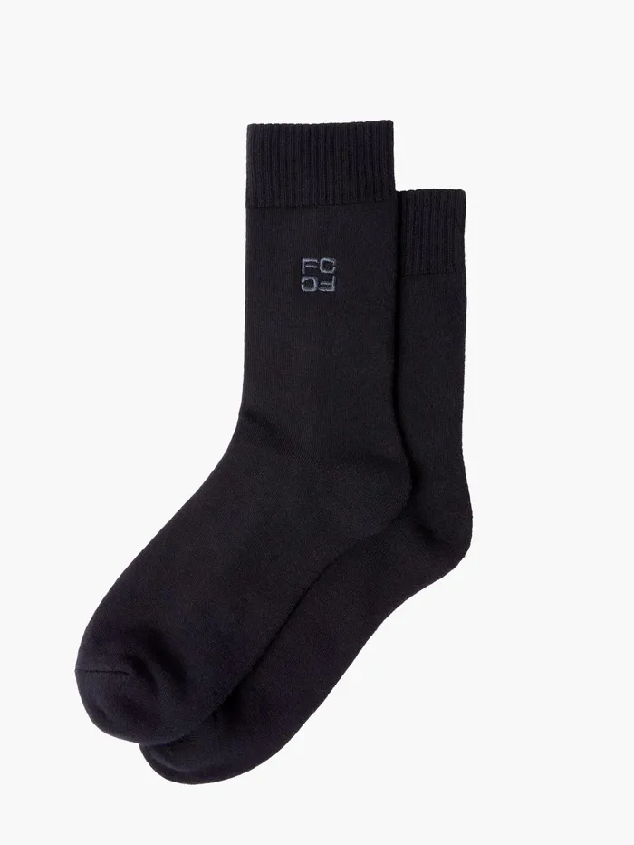 French Connection 3 Pairs Embroidered Sport Socks BlackGreyWhite Man Underwear and Socks
