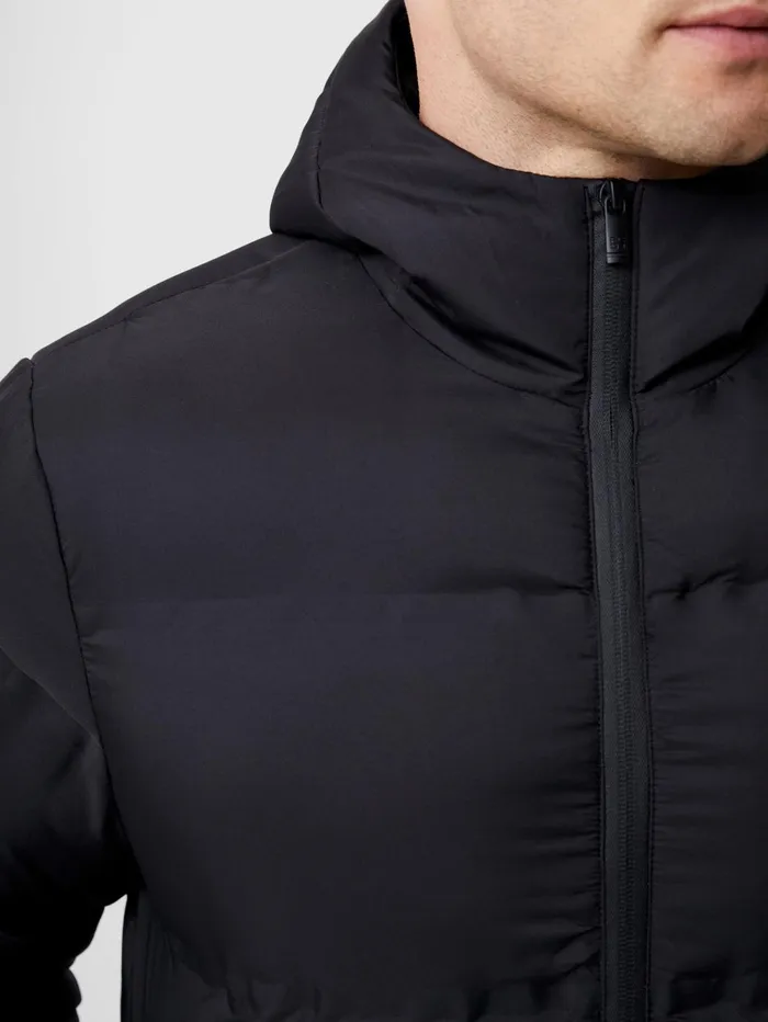 French Connection Heat Sealed Puffer Coat Black Man Coats and Jackets
