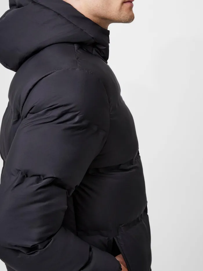 French Connection Heat Sealed Puffer Coat Black Man Coats and Jackets