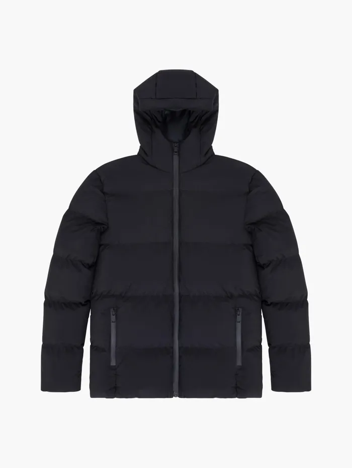 French Connection Heat Sealed Puffer Coat Black Man Coats and Jackets