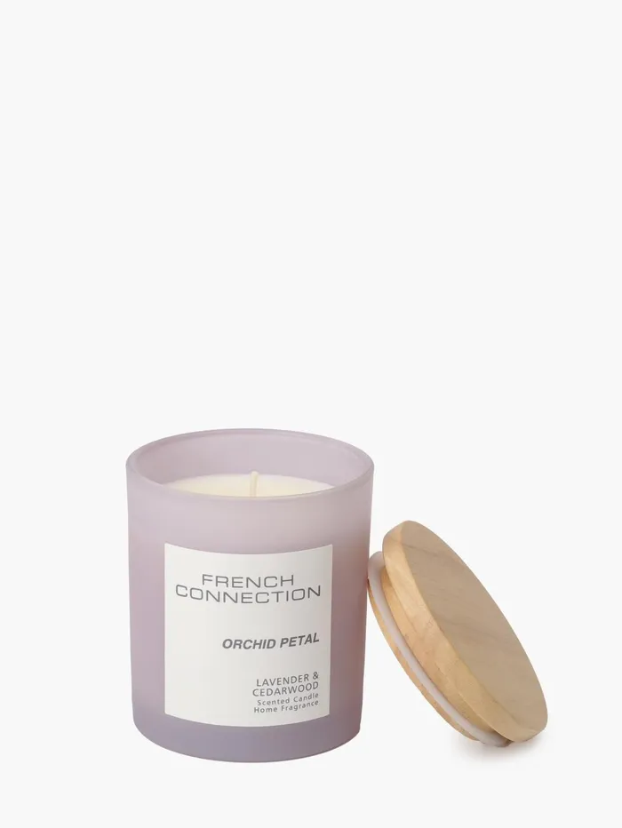 French Connection Orchid Petal Serenity 200g Candle Natural Home Home Accessories