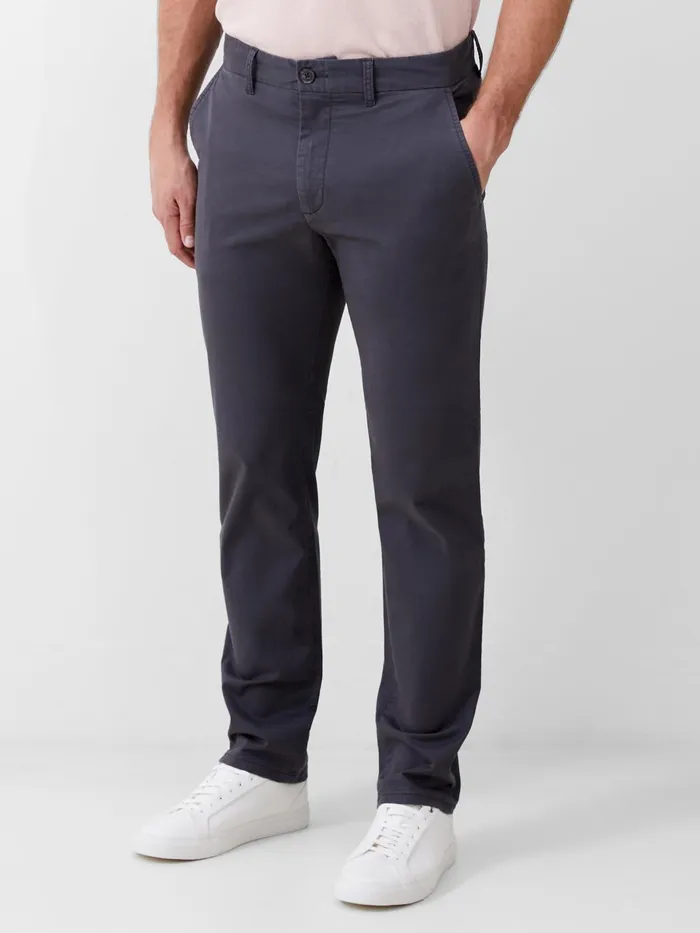 French Connection Stretch Chino Trousers 8211 Charcoal Man Trousers