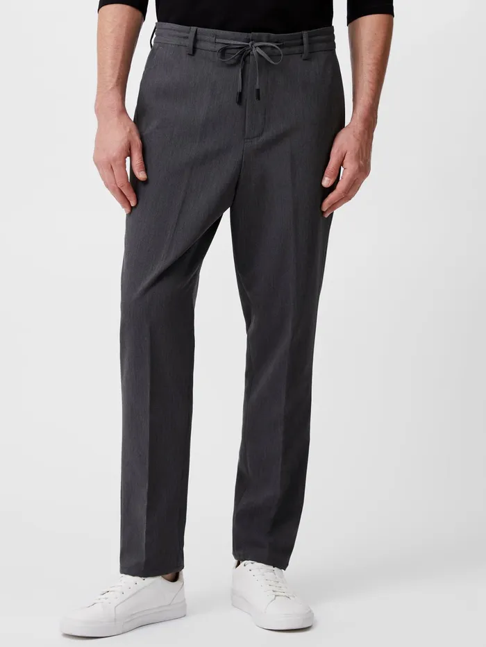 French Connection Stretch Knitted Trousers Black Man Trousers