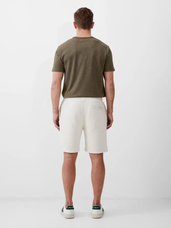 French Connection Sweat Loopback Shorts Ecru Man Shorts