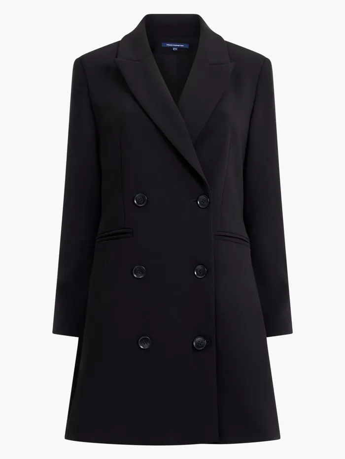 French Connection Whisper Blazer Mini Dress Black Woman Dresses