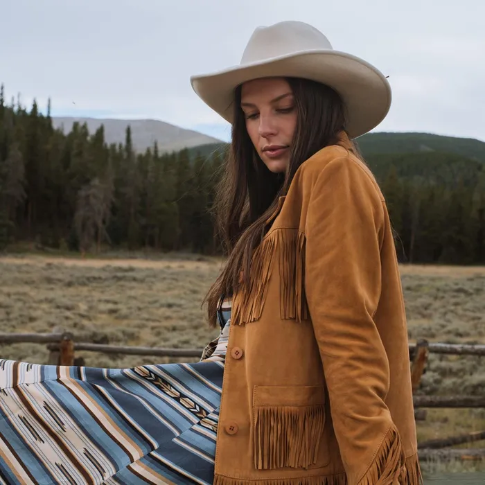 Fringe Jackets Women Stetson Fringe Suede Jacket Tan