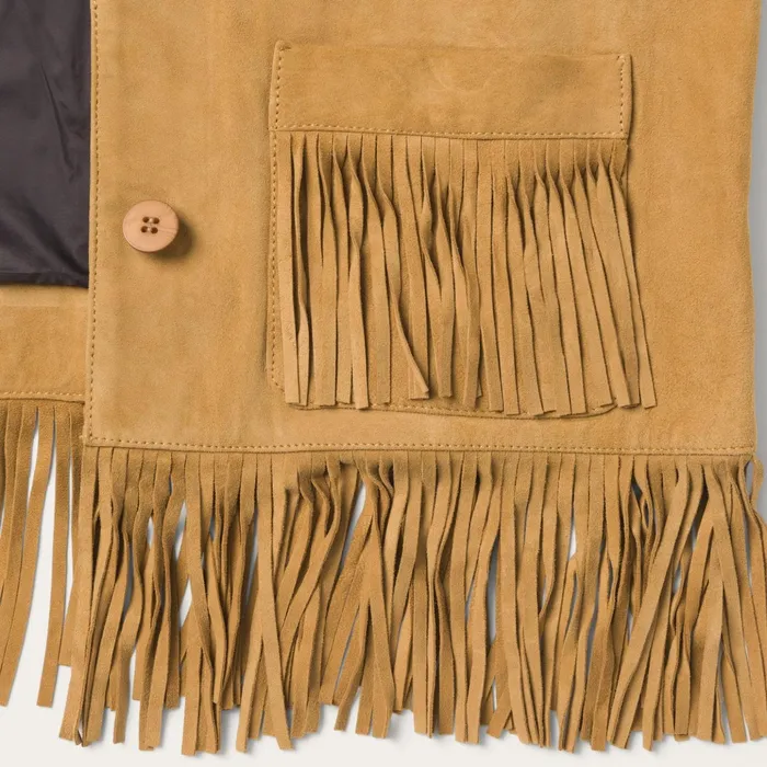 Fringe Jackets Women Stetson Fringe Suede Jacket Tan