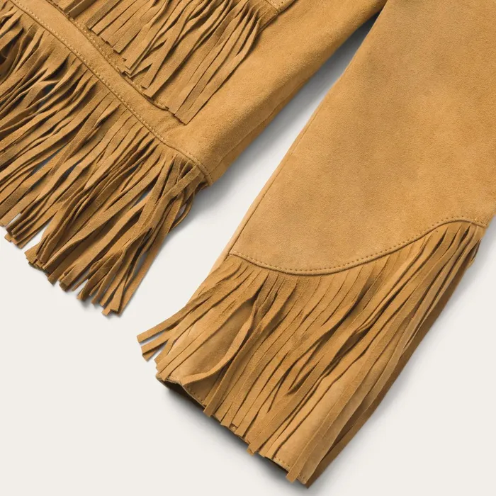 Fringe Jackets Women Stetson Fringe Suede Jacket Tan