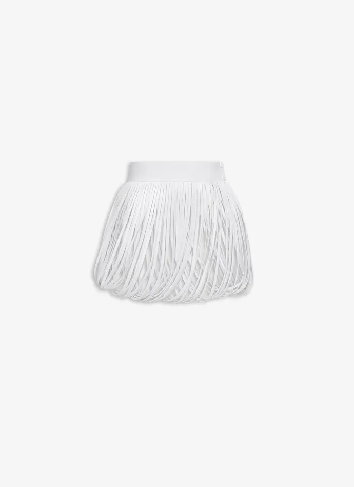 FRINGED LEATHER BELT Women Alaa Skirts