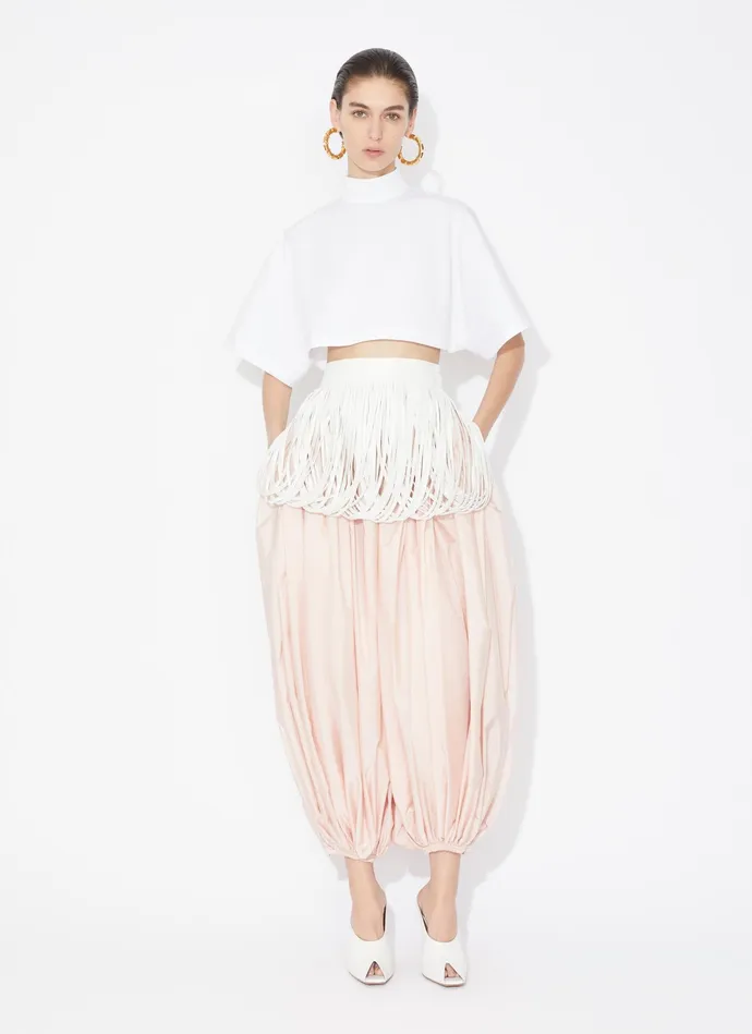 FRINGED LEATHER BELT Women Alaa Skirts